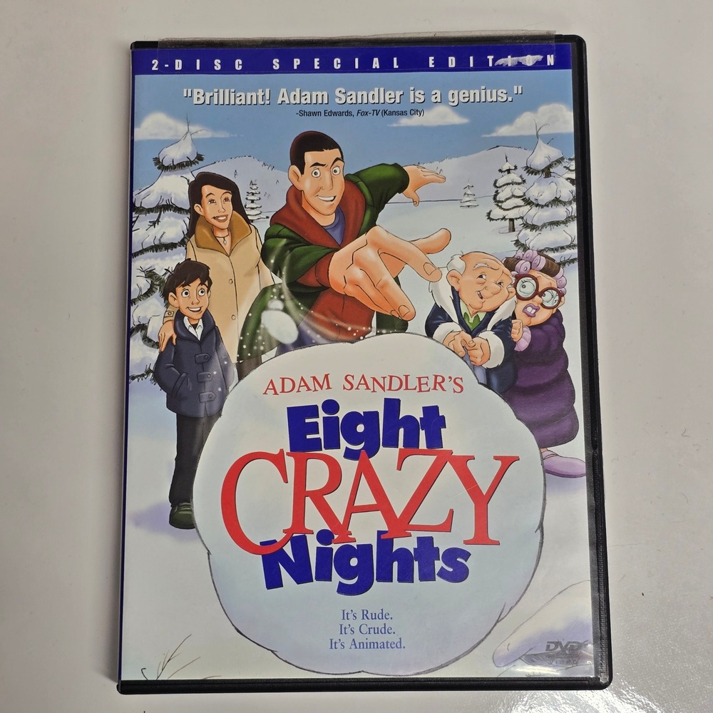 Eight Crazy Nights DVD 2002 Comedy Animation Holiday Special Edition Sandler